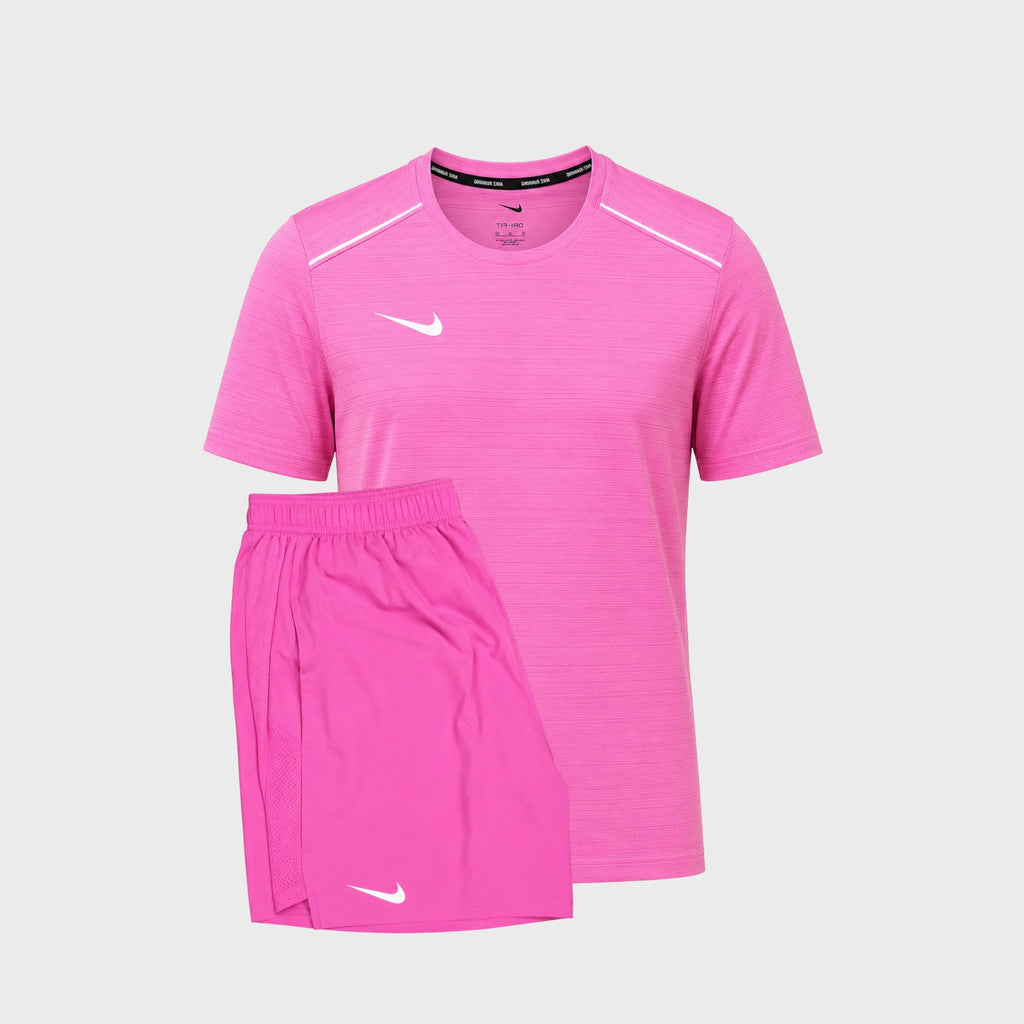 Nike Conjunto Running Rosa