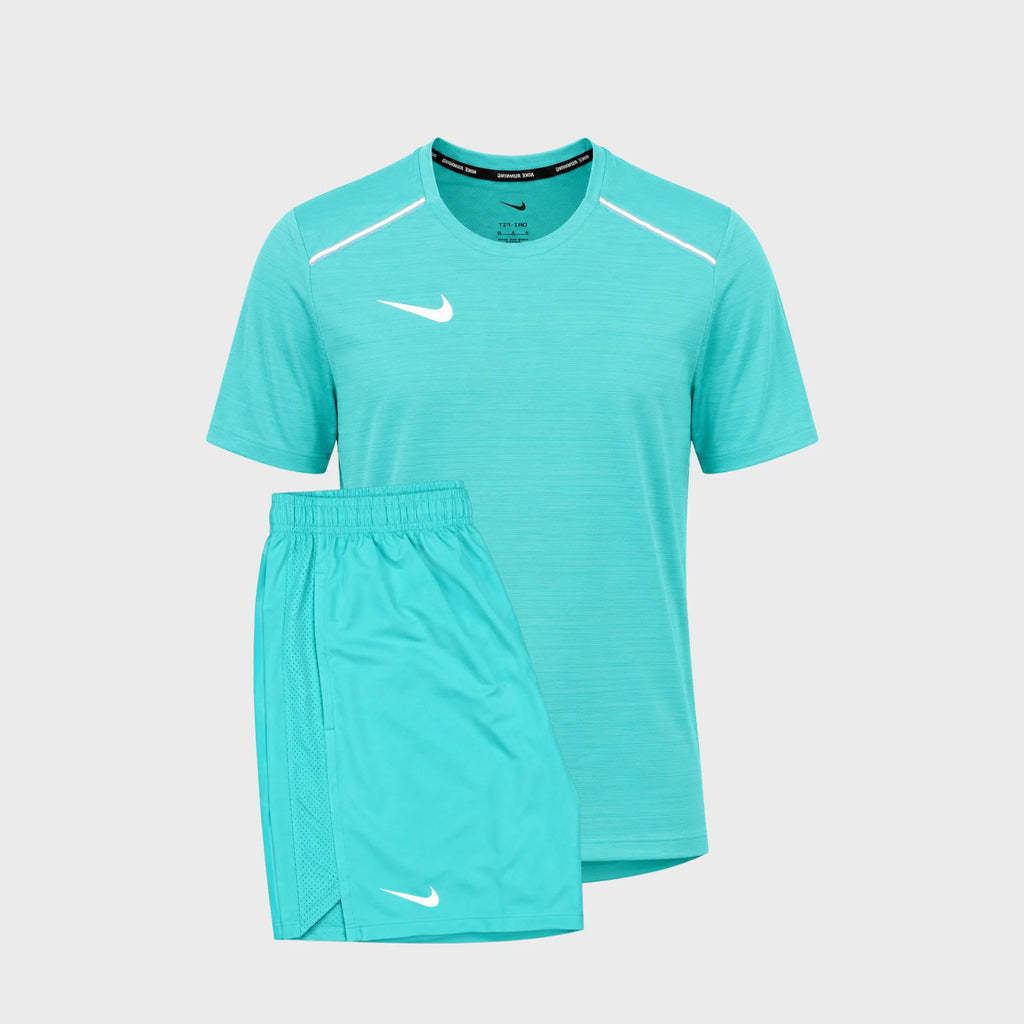 Nike Conjunto Running Turquesa