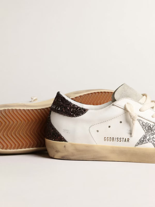 GG SUPER STAR - Silberner Stern und brauner Glitzer